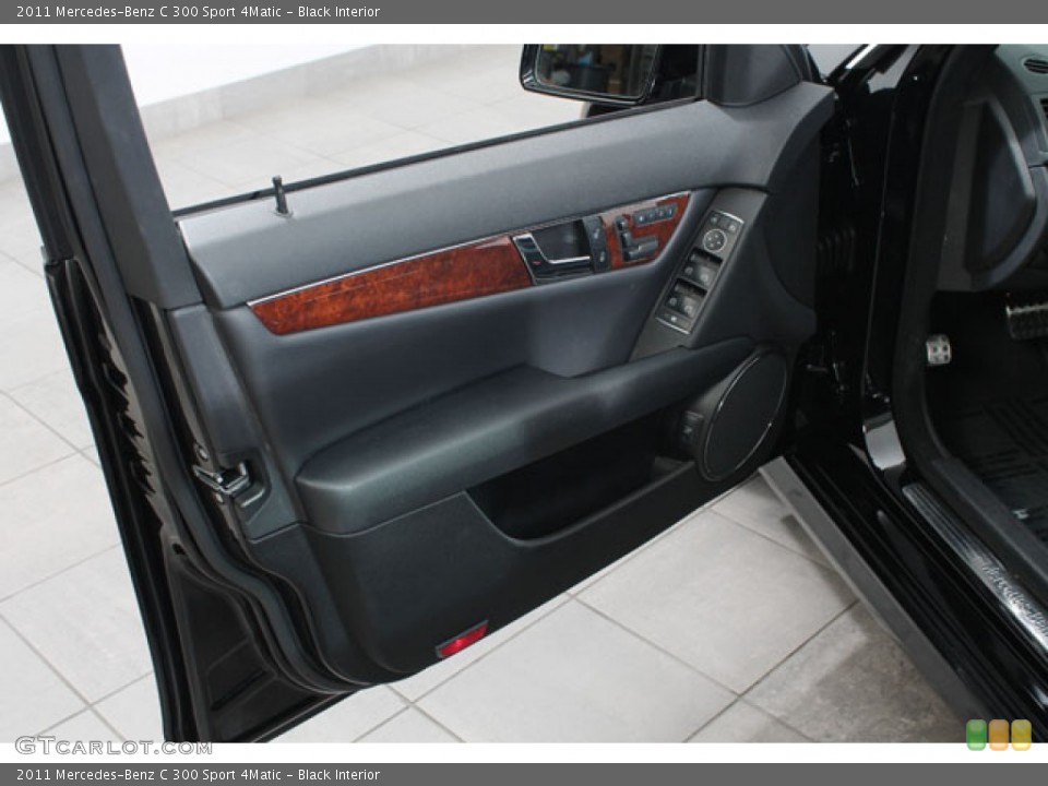 Black Interior Door Panel for the 2011 Mercedes-Benz C 300 Sport 4Matic #73611236