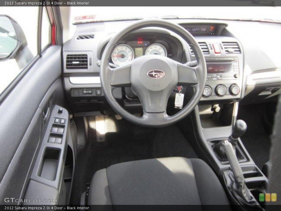 Black Interior Dashboard for the 2012 Subaru Impreza 2.0i 4 Door #73611770