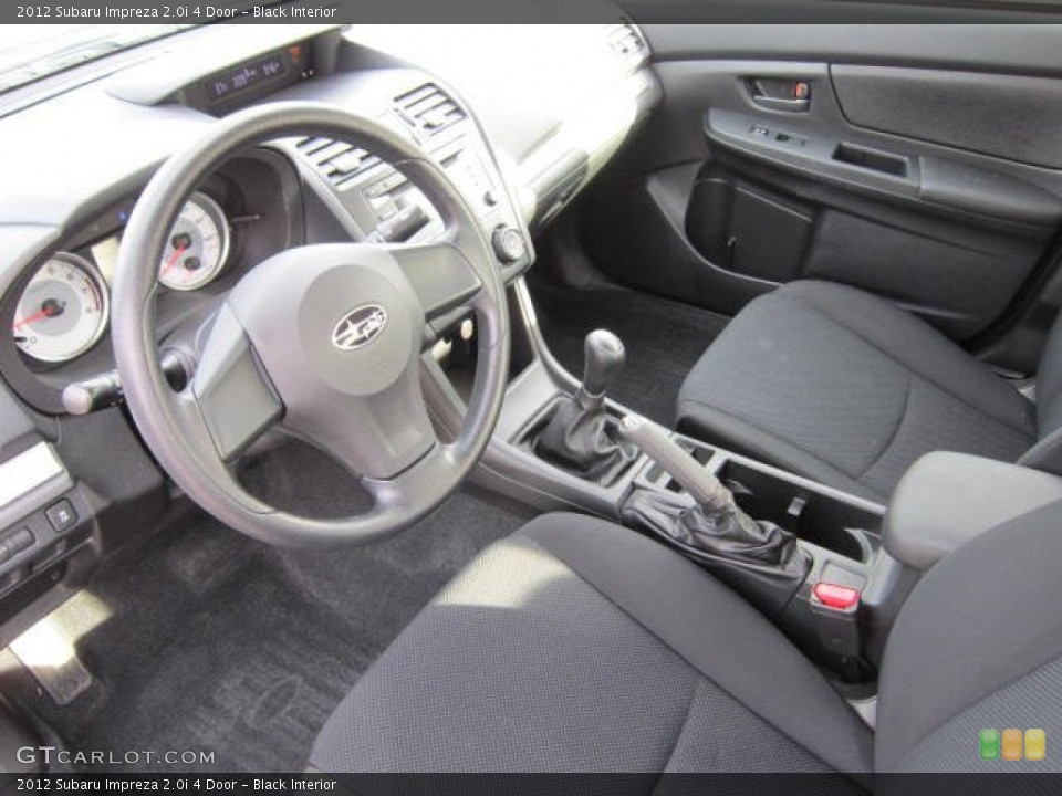 Black Interior Prime Interior for the 2012 Subaru Impreza 2.0i 4 Door #73611804