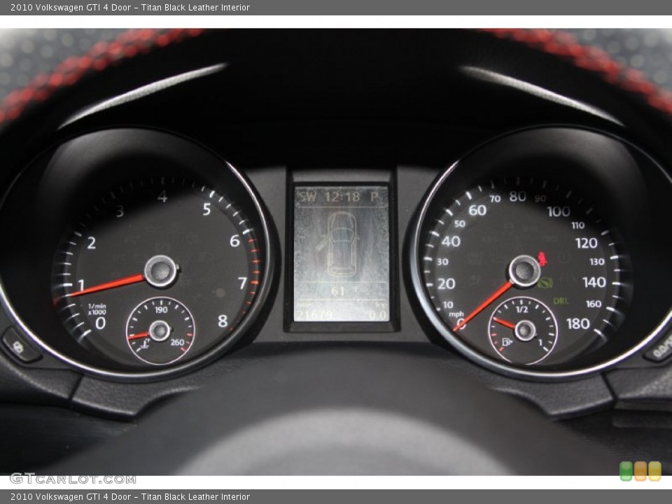 Titan Black Leather Interior Gauges for the 2010 Volkswagen GTI 4 Door #73613247