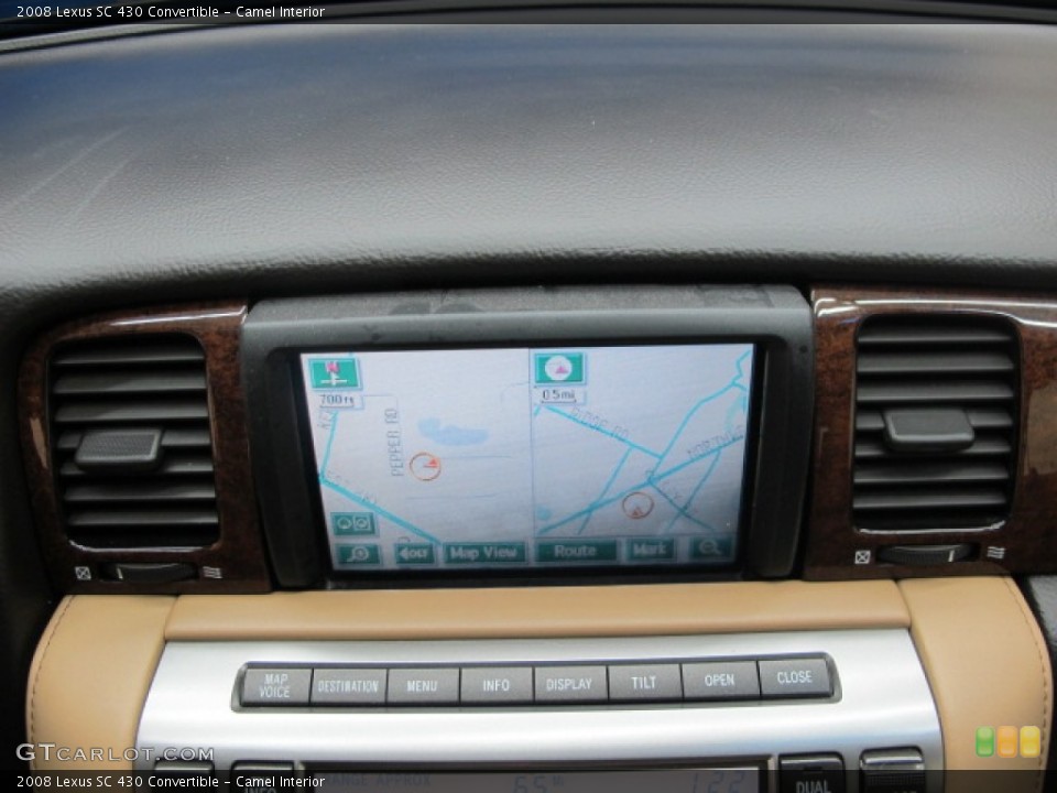 Camel Interior Navigation for the 2008 Lexus SC 430 Convertible #73613981