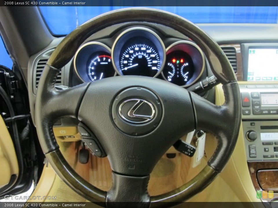 Camel Interior Steering Wheel for the 2008 Lexus SC 430 Convertible #73614029