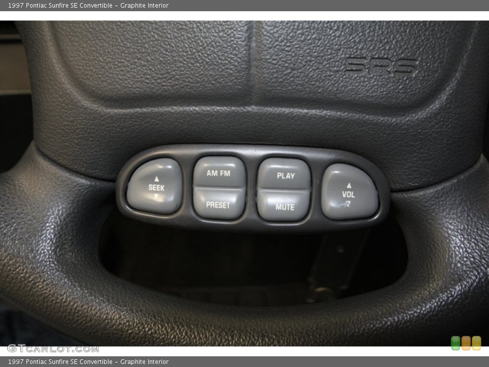Graphite Interior Controls for the 1997 Pontiac Sunfire SE Convertible #73614205