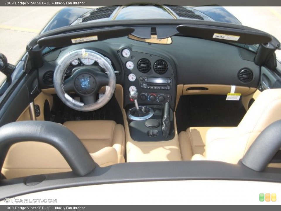 Black/Tan Interior Dashboard for the 2009 Dodge Viper SRT-10 #73614417