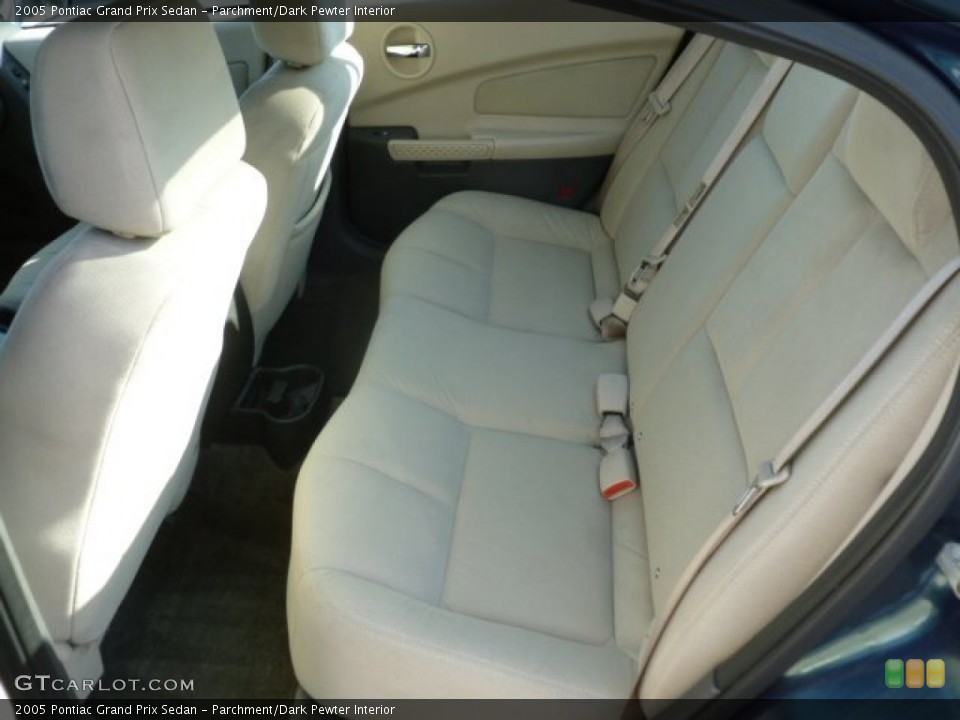 Parchment/Dark Pewter Interior Rear Seat for the 2005 Pontiac Grand Prix Sedan #73614606