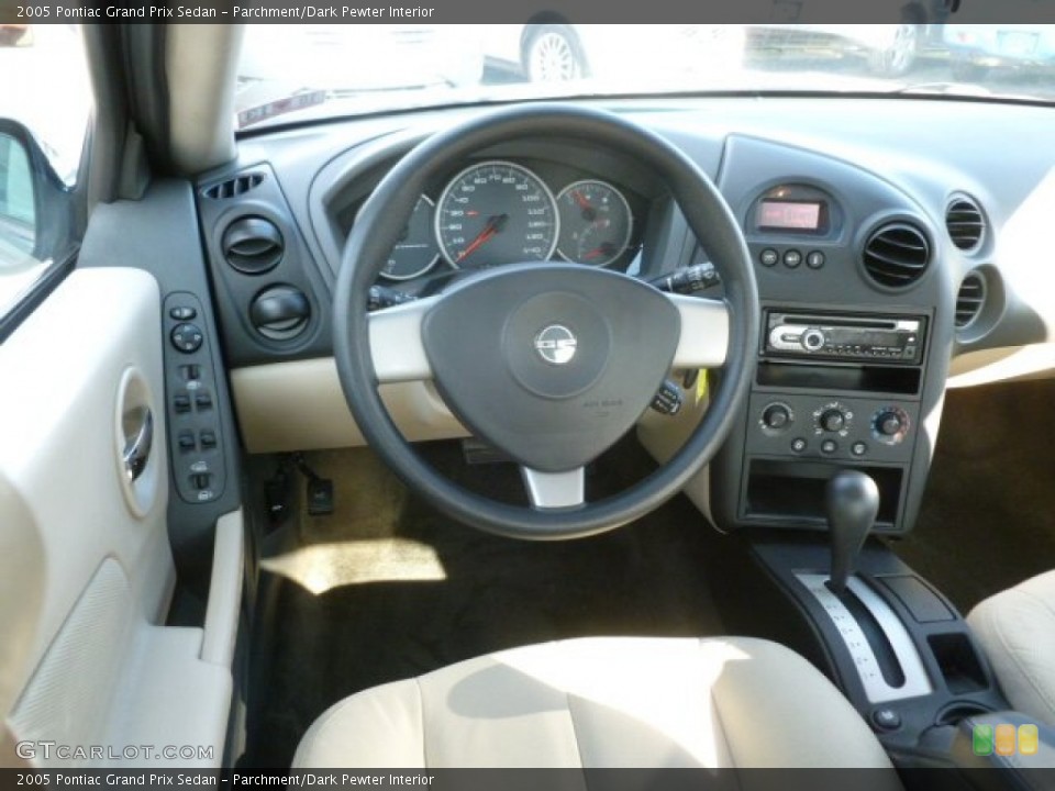 Parchment/Dark Pewter Interior Dashboard for the 2005 Pontiac Grand Prix Sedan #73614626