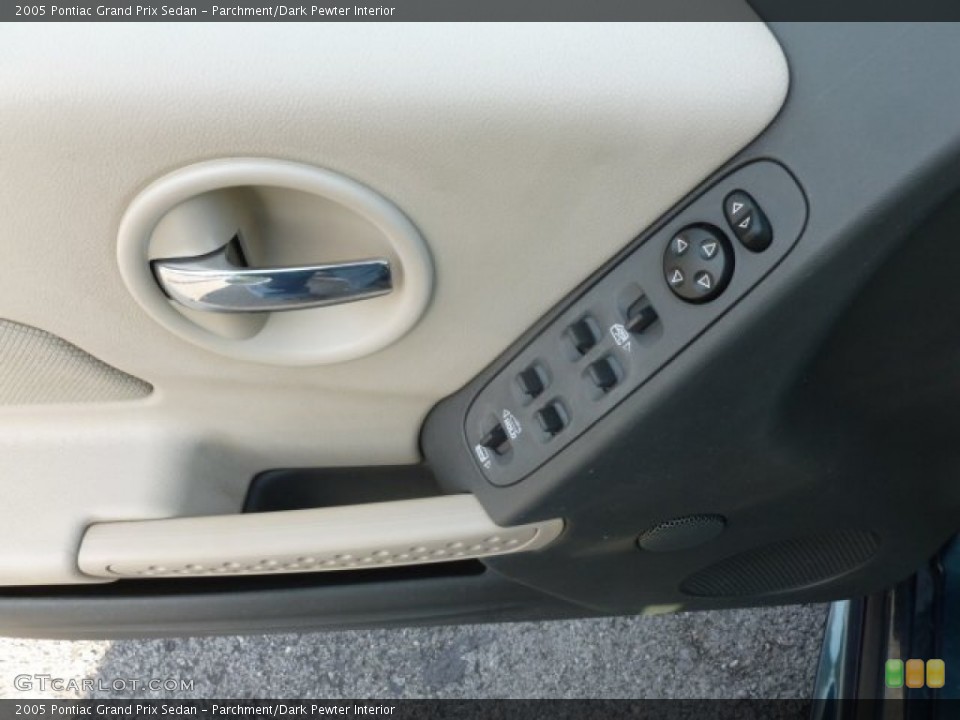 Parchment/Dark Pewter Interior Controls for the 2005 Pontiac Grand Prix Sedan #73614683