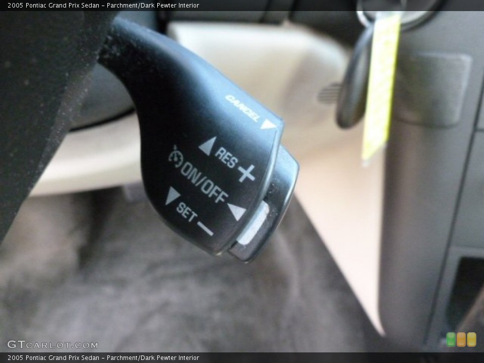 Parchment/Dark Pewter Interior Controls for the 2005 Pontiac Grand Prix Sedan #73614704