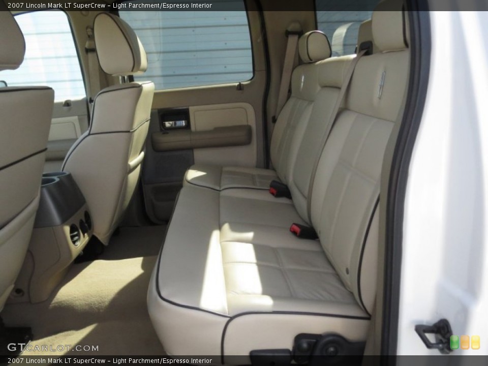 Light Parchment/Espresso Interior Rear Seat for the 2007 Lincoln Mark LT SuperCrew #73614854