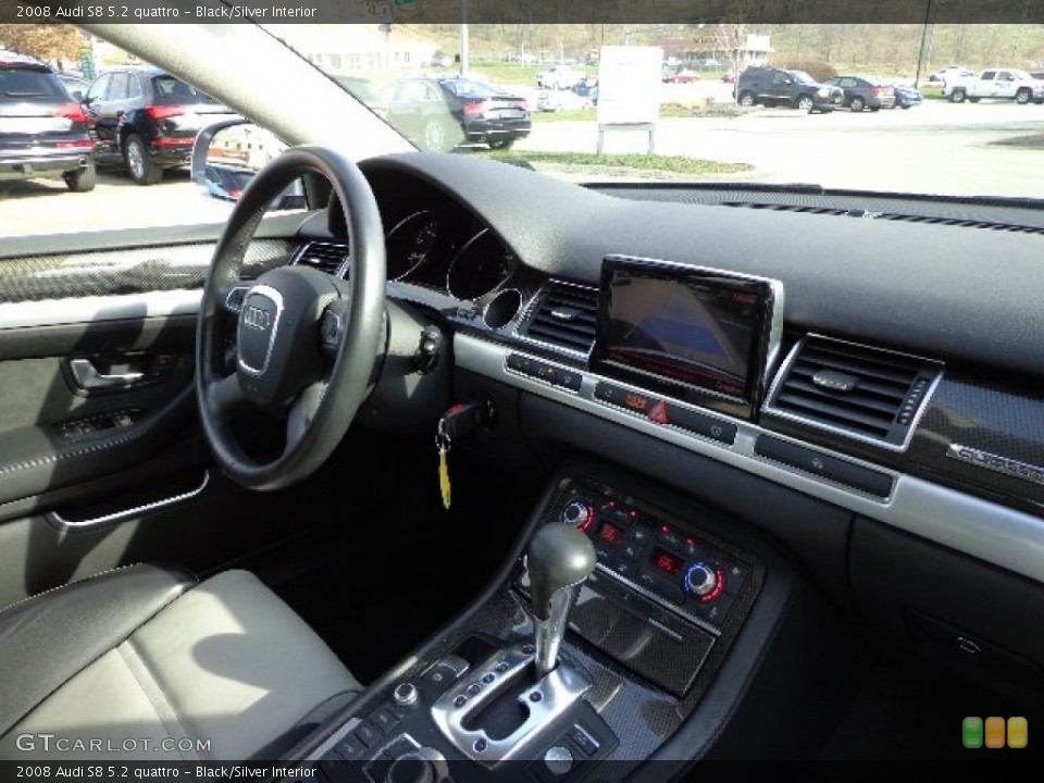 Black/Silver Interior Dashboard for the 2008 Audi S8 5.2 quattro #73615208