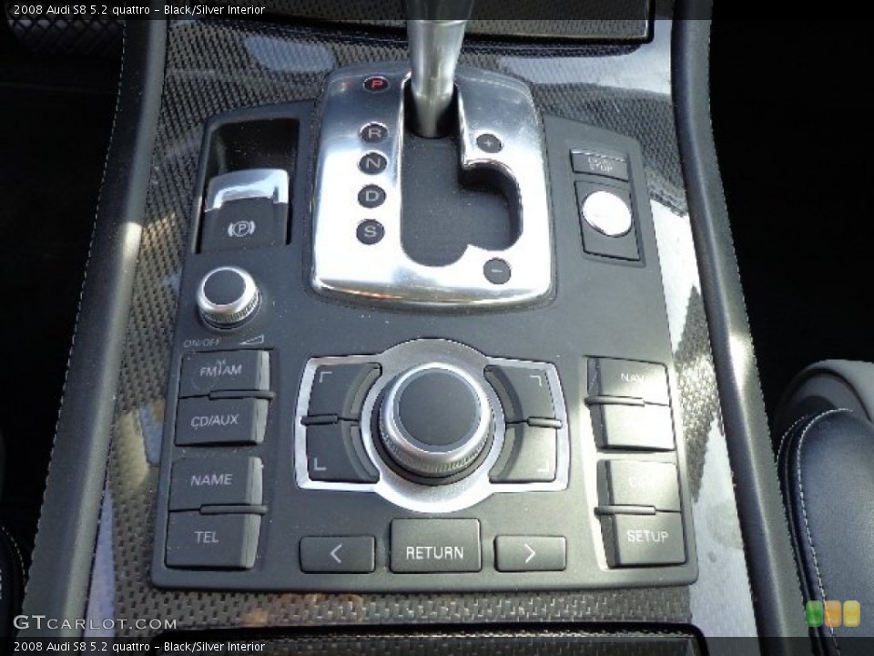 Black/Silver Interior Controls for the 2008 Audi S8 5.2 quattro #73615461