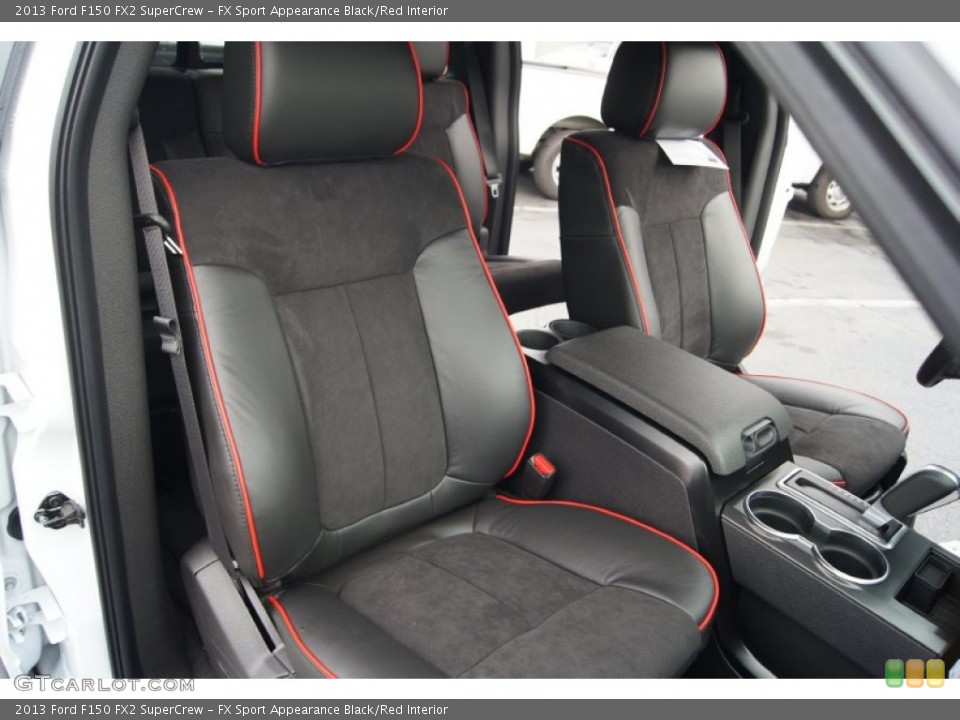 FX Sport Appearance Black/Red Interior Front Seat for the 2013 Ford F150 FX2 SuperCrew #73616981