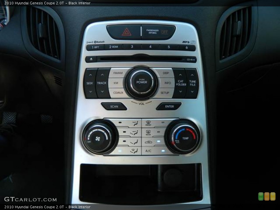 Black Interior Controls for the 2010 Hyundai Genesis Coupe 2.0T #73619450