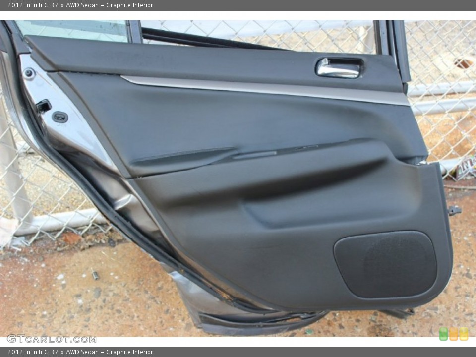Graphite Interior Door Panel for the 2012 Infiniti G 37 x AWD Sedan #73619471