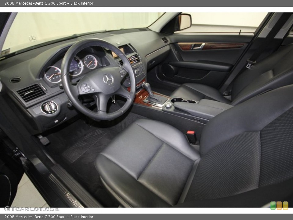 Black 2008 Mercedes-Benz C Interiors