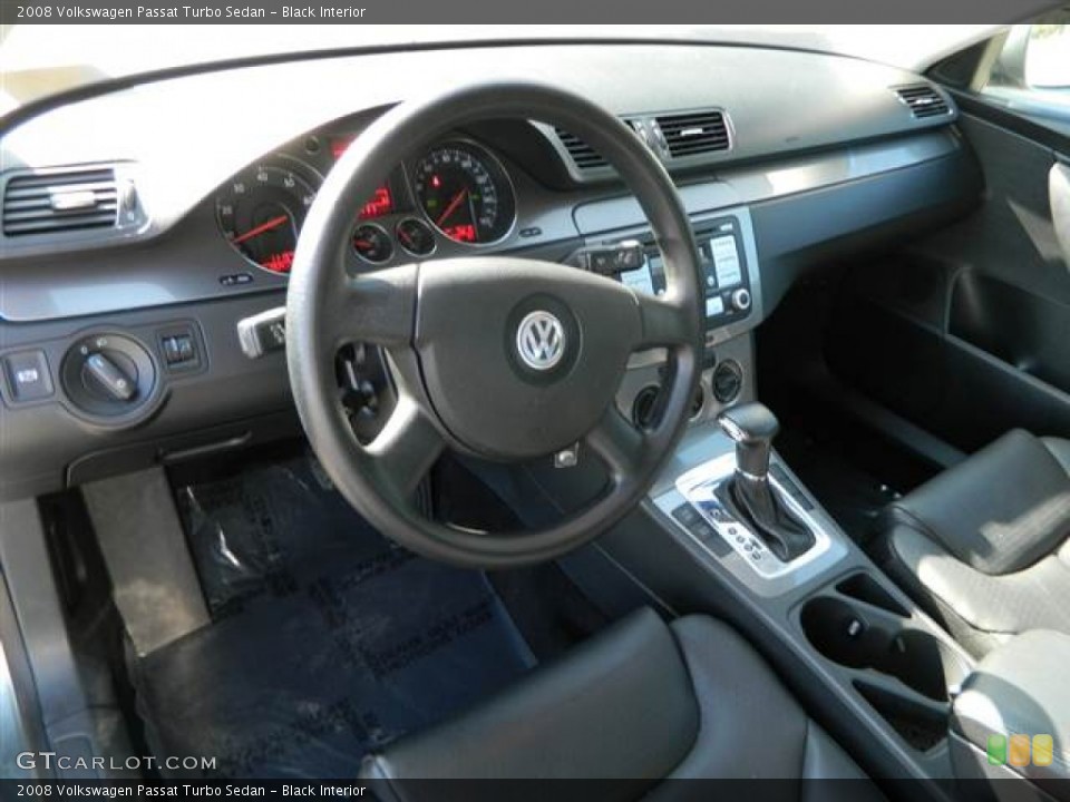 Black Interior Prime Interior for the 2008 Volkswagen Passat Turbo Sedan #73620011