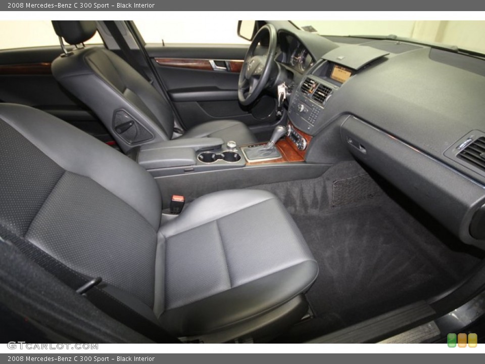 Black Interior Front Seat for the 2008 Mercedes-Benz C 300 Sport #73620467