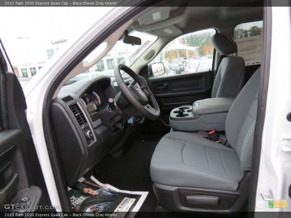 Black/Diesel Gray Interior Photo for the 2013 Ram 1500 Express Quad Cab #73621925