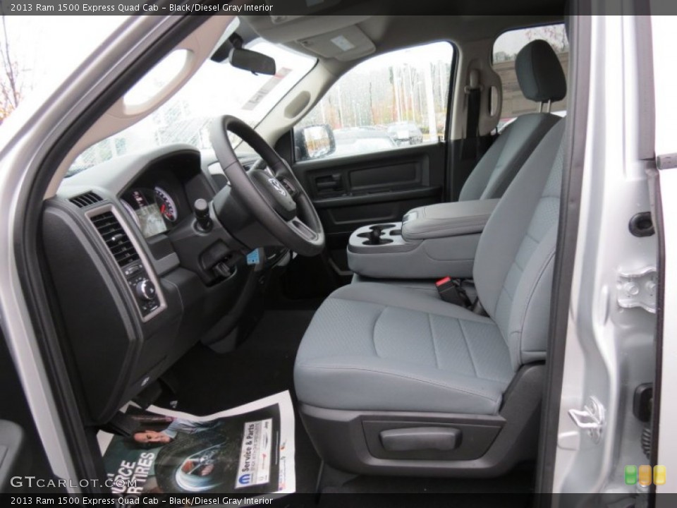 Black/Diesel Gray Interior Photo for the 2013 Ram 1500 Express Quad Cab #73622240