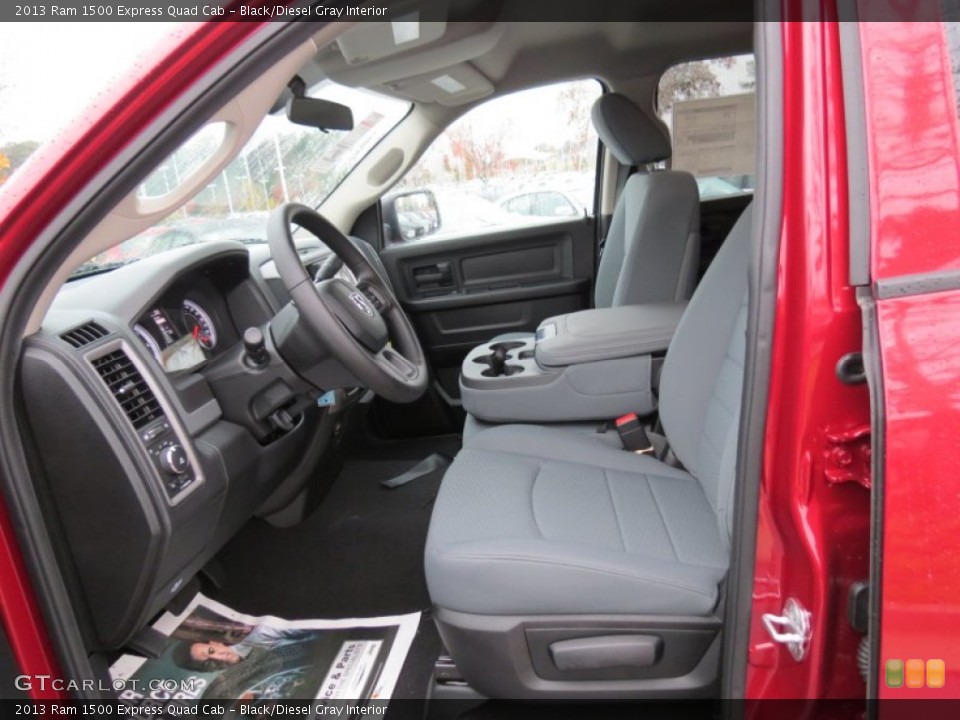 Black/Diesel Gray Interior Photo for the 2013 Ram 1500 Express Quad Cab #73622519