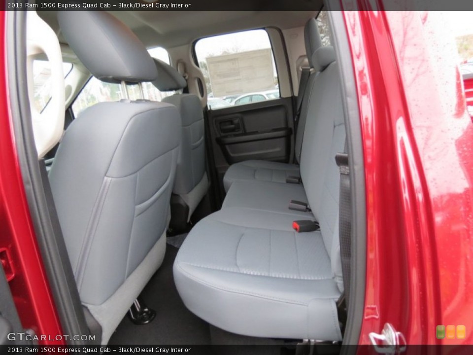 Black/Diesel Gray Interior Rear Seat for the 2013 Ram 1500 Express Quad Cab #73622543