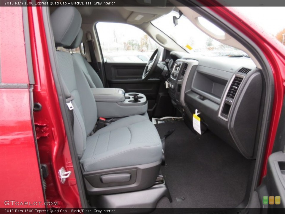 Black/Diesel Gray Interior Front Seat for the 2013 Ram 1500 Express Quad Cab #73622563