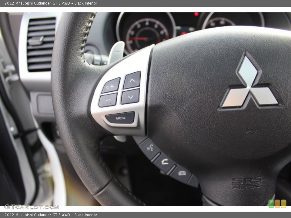 Black Interior Controls for the 2012 Mitsubishi Outlander GT S AWD #73623156