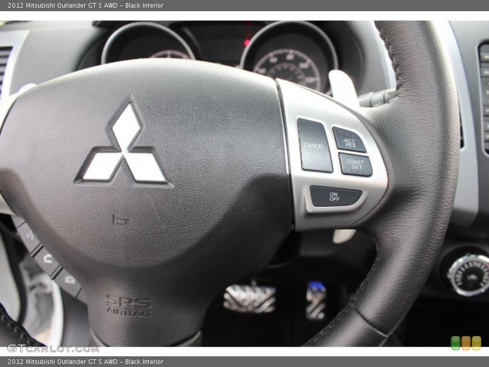 Black Interior Controls for the 2012 Mitsubishi Outlander GT S AWD #73623170