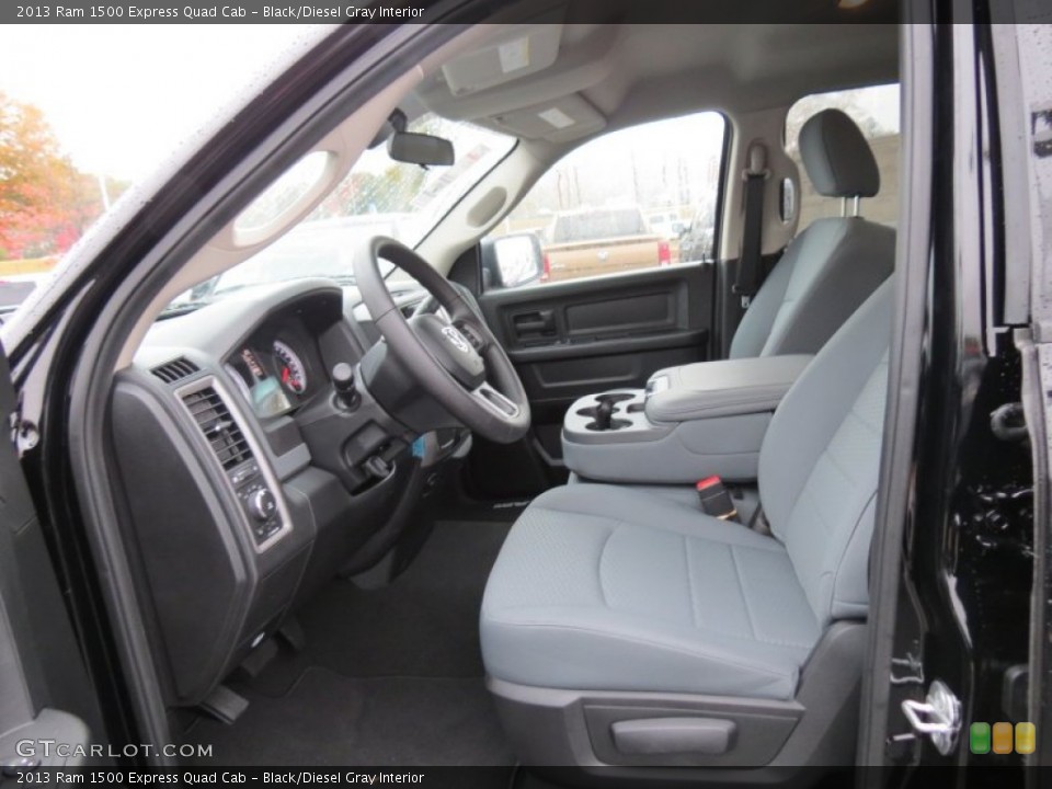 Black/Diesel Gray Interior Photo for the 2013 Ram 1500 Express Quad Cab #73623176