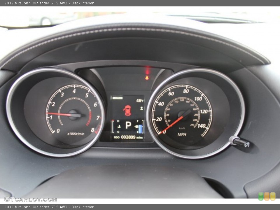 Black Interior Gauges for the 2012 Mitsubishi Outlander GT S AWD #73623191