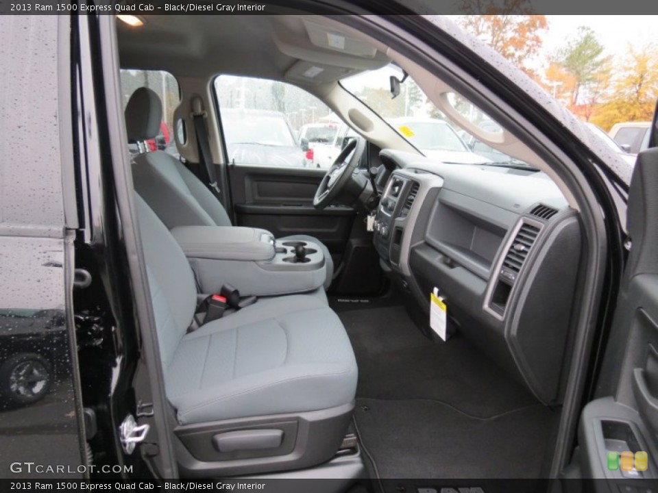 Black/Diesel Gray Interior Photo for the 2013 Ram 1500 Express Quad Cab #73623221