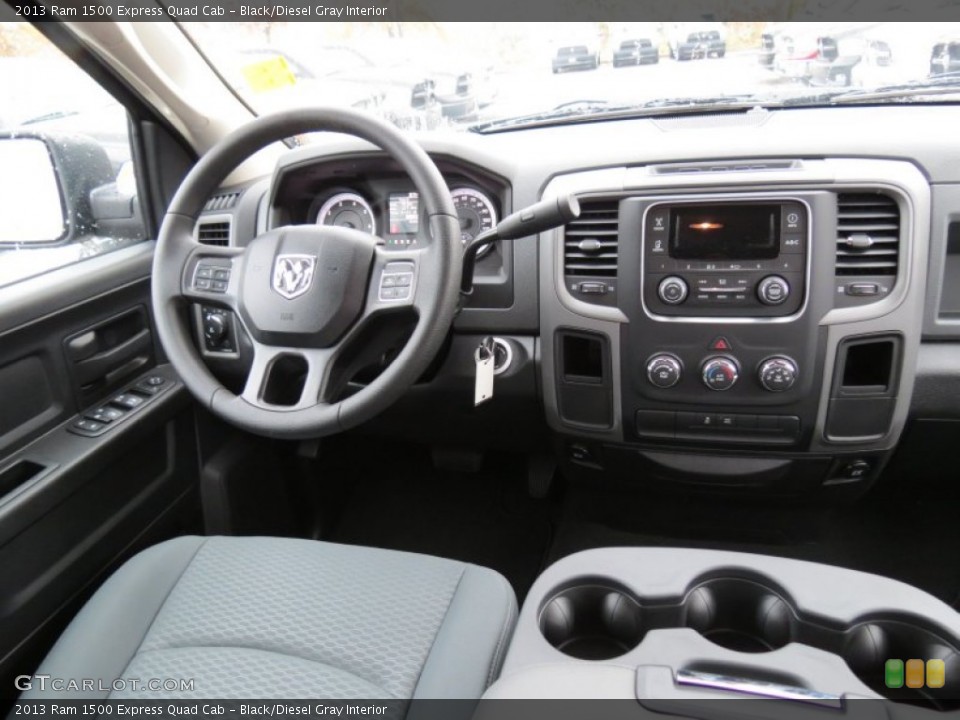 Black/Diesel Gray Interior Dashboard for the 2013 Ram 1500 Express Quad Cab #73623245