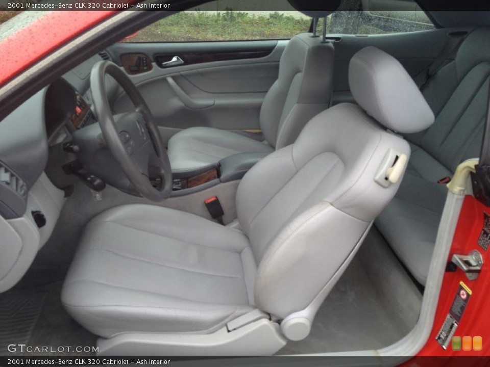 Ash Interior Front Seat for the 2001 Mercedes-Benz CLK 320 Cabriolet #73623971
