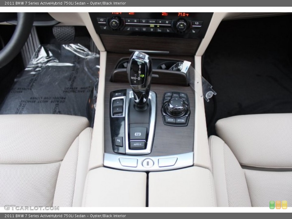 Oyster/Black Interior Transmission for the 2011 BMW 7 Series ActiveHybrid 750Li Sedan #73624085