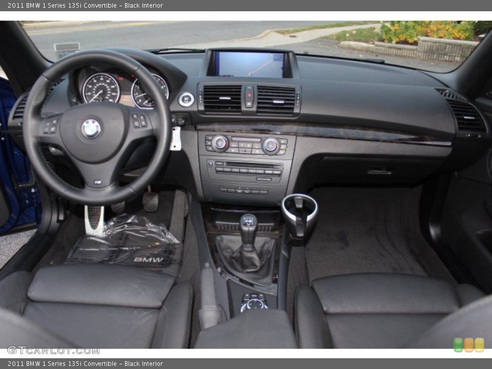 Black Interior Dashboard for the 2011 BMW 1 Series 135i Convertible #73624489