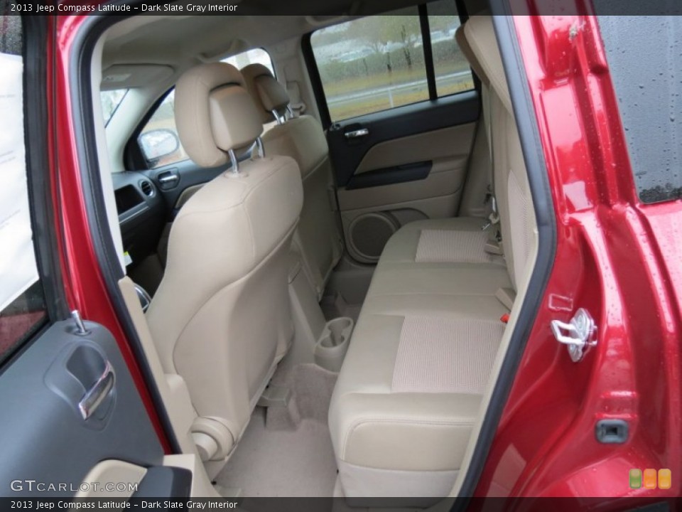Dark Slate Gray Interior Rear Seat for the 2013 Jeep Compass Latitude #73624678