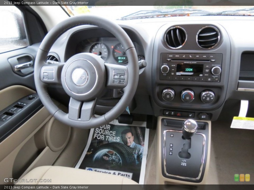 Dark Slate Gray Interior Dashboard for the 2013 Jeep Compass Latitude #73624742