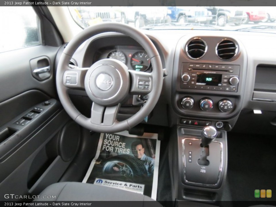 Dark Slate Gray Interior Dashboard for the 2013 Jeep Patriot Latitude #73625294