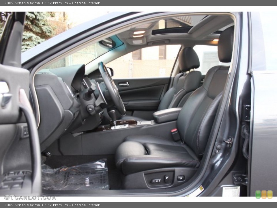 Charcoal Interior Front Seat for the 2009 Nissan Maxima 3.5 SV Premium #73625930