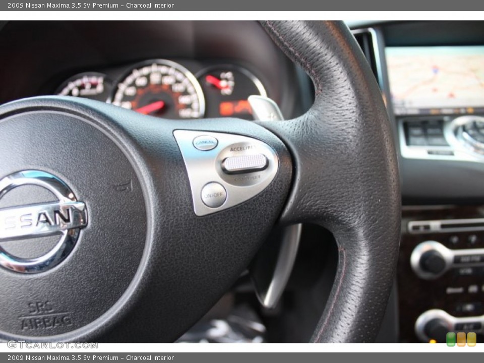 Charcoal Interior Controls for the 2009 Nissan Maxima 3.5 SV Premium #73626005