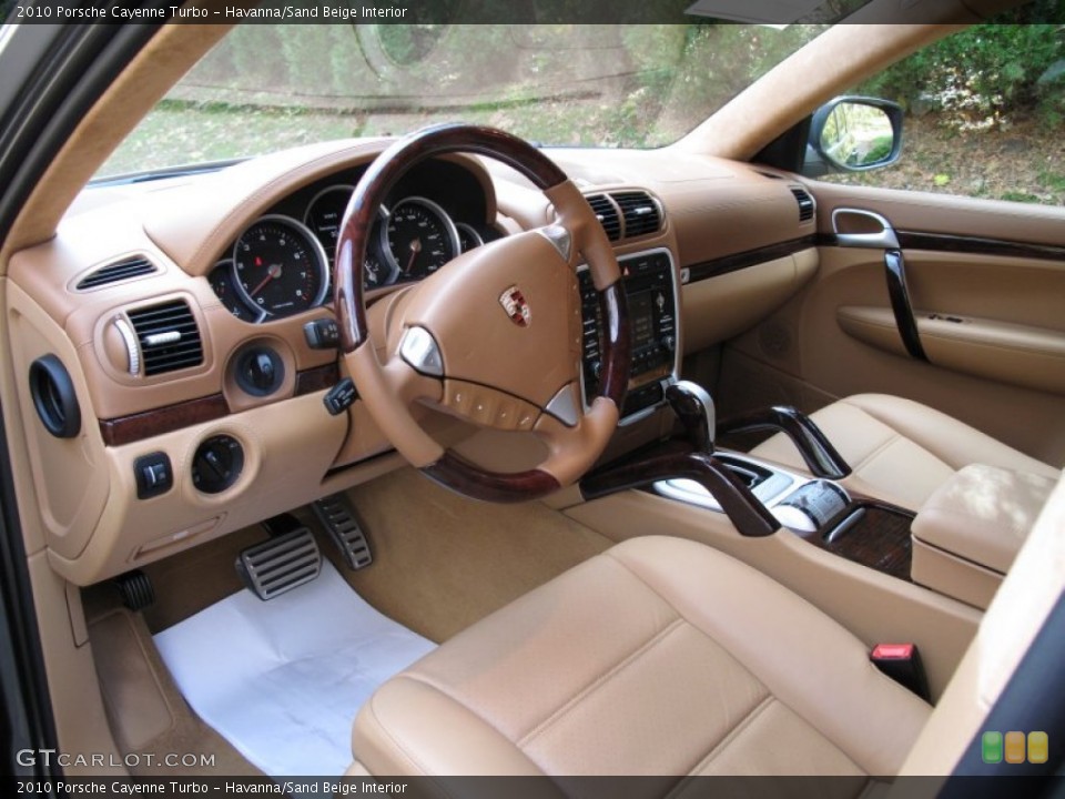 Havanna/Sand Beige Interior Prime Interior for the 2010 Porsche Cayenne Turbo #73626547