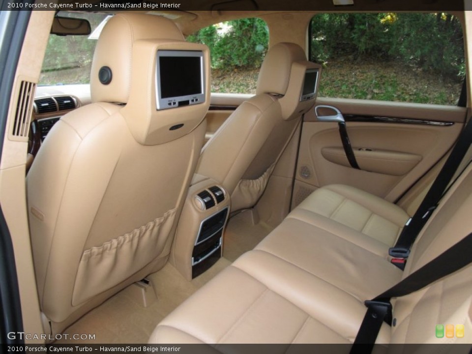 Havanna/Sand Beige Interior Rear Seat for the 2010 Porsche Cayenne Turbo #73626611