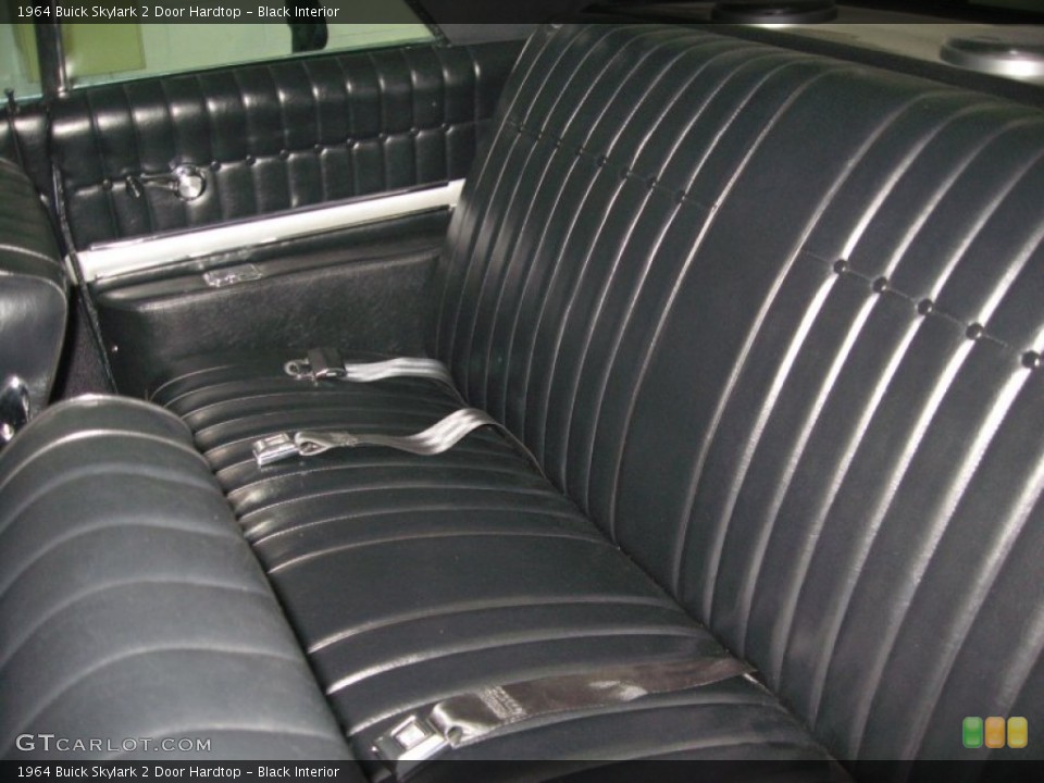 Black Interior Rear Seat for the 1964 Buick Skylark 2 Door Hardtop #73626686