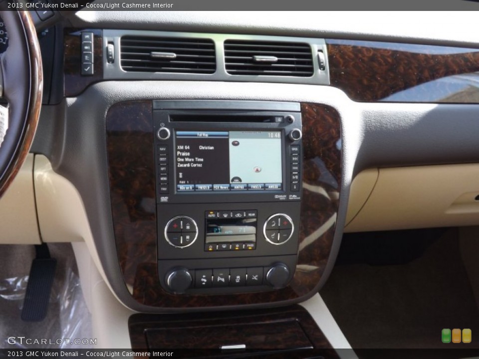 Cocoa/Light Cashmere Interior Controls for the 2013 GMC Yukon Denali #73626752