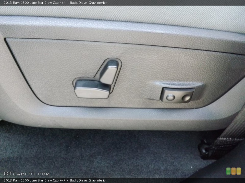 Black/Diesel Gray Interior Controls for the 2013 Ram 1500 Lone Star Crew Cab 4x4 #73628330