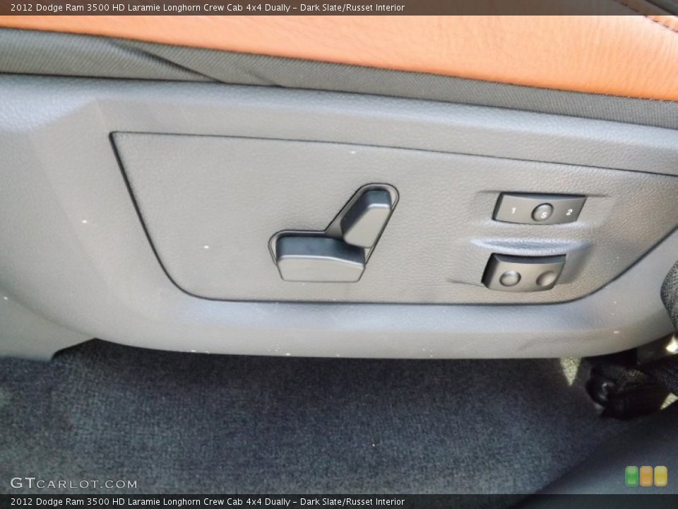 Dark Slate/Russet Interior Controls for the 2012 Dodge Ram 3500 HD Laramie Longhorn Crew Cab 4x4 Dually #73628825