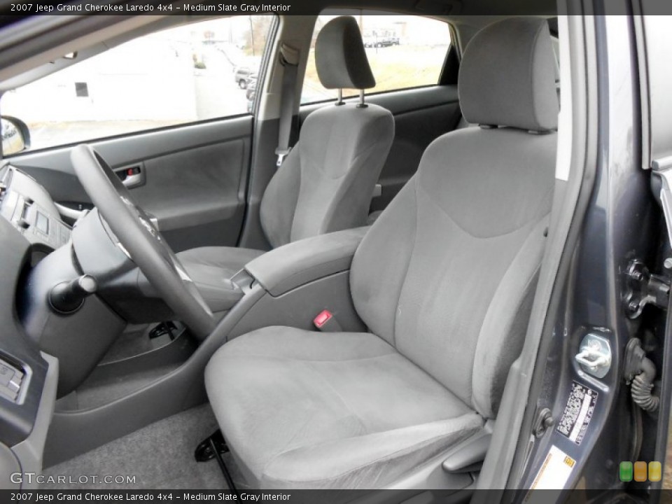 Medium Slate Gray Interior Front Seat for the 2007 Jeep Grand Cherokee Laredo 4x4 #73629329