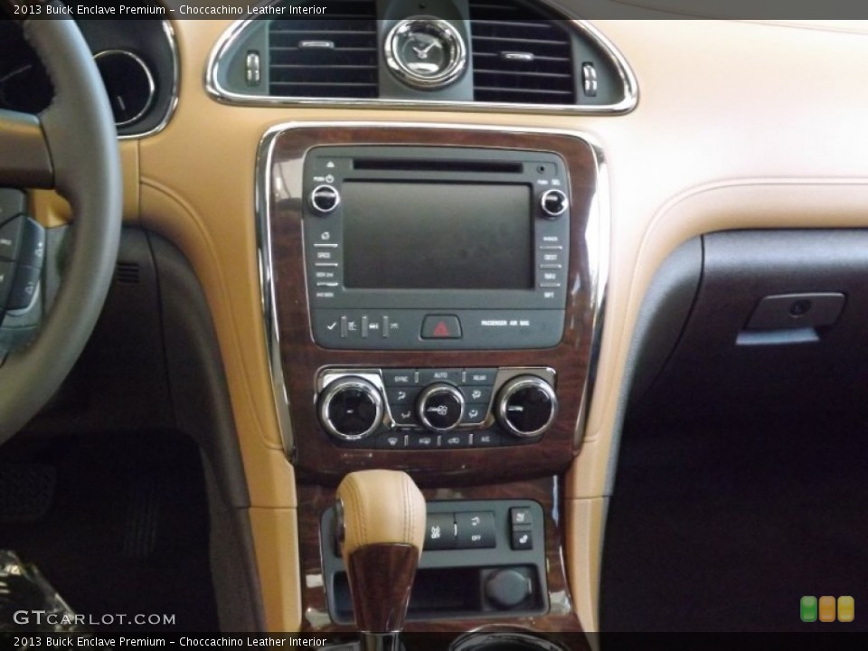 Choccachino Leather Interior Controls for the 2013 Buick Enclave Premium #73629447