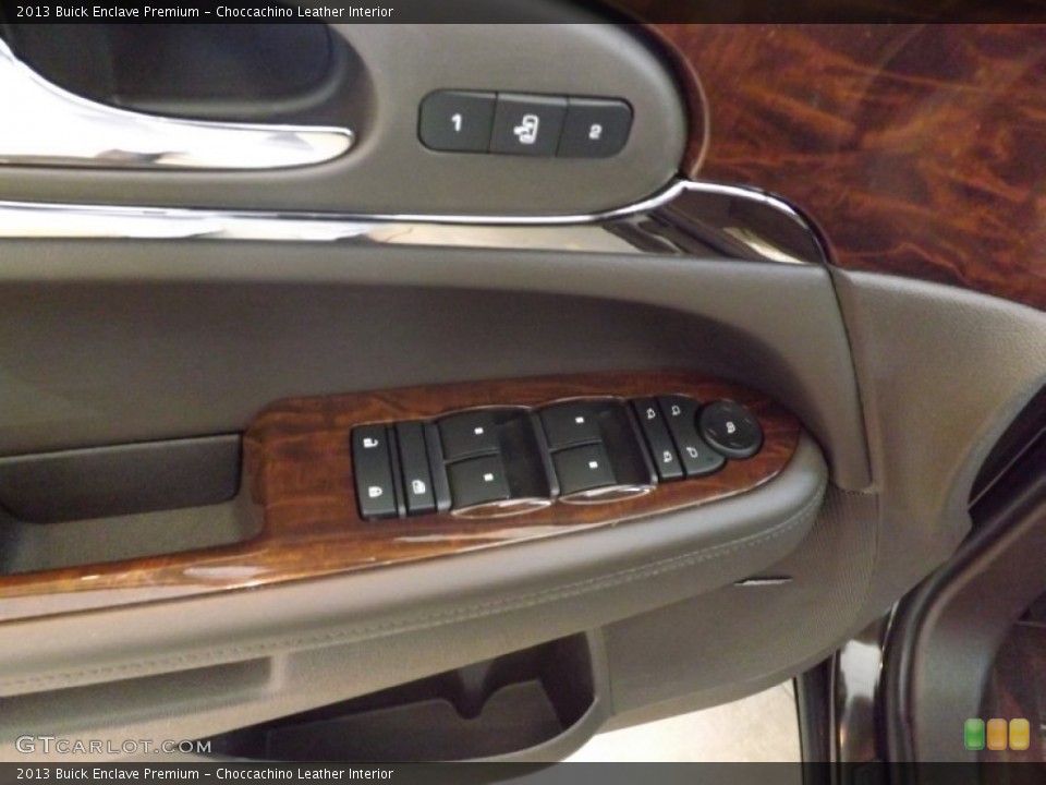 Choccachino Leather Interior Controls for the 2013 Buick Enclave Premium #73629515