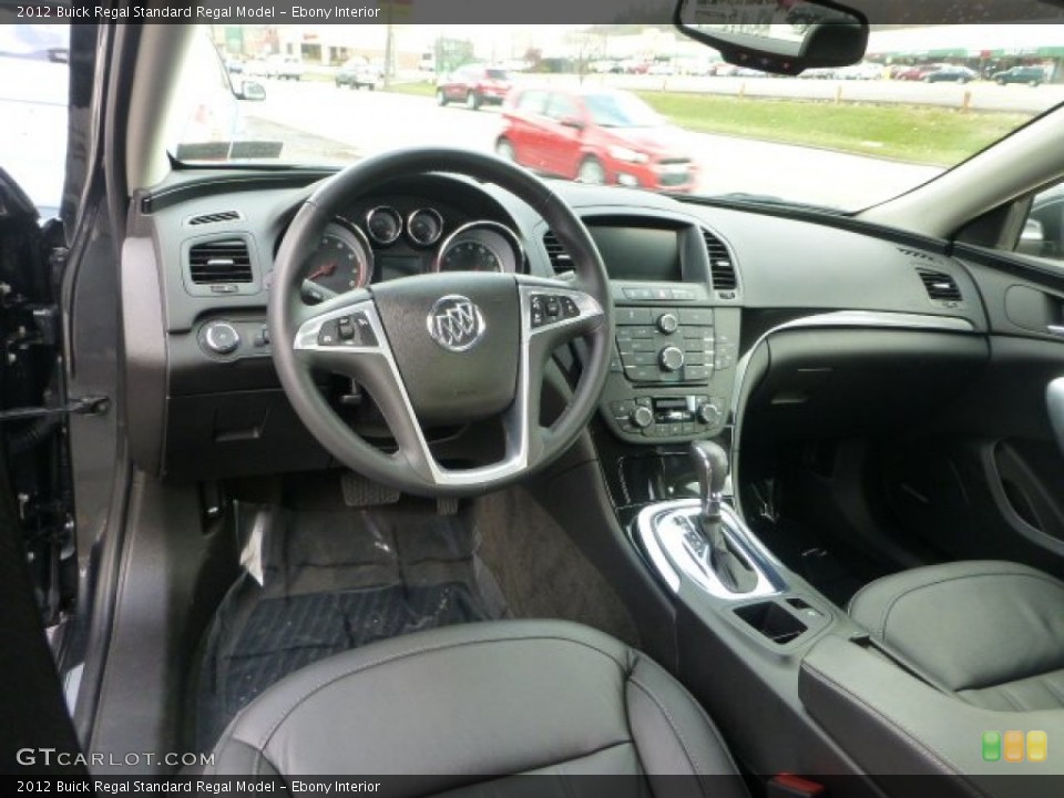 Ebony Interior Prime Interior for the 2012 Buick Regal  #73629682